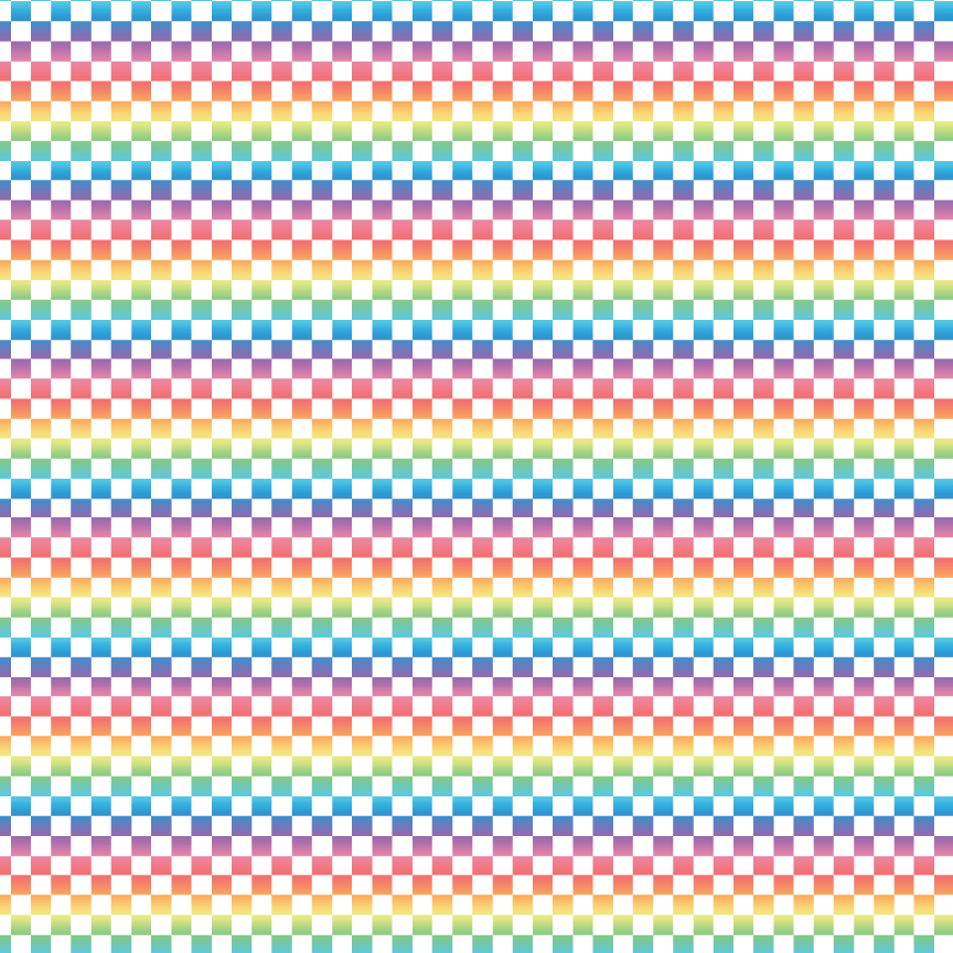 Rainbow Ombre Checkered Pattern Acrylic Sheets - CMB Pattern Acrylic